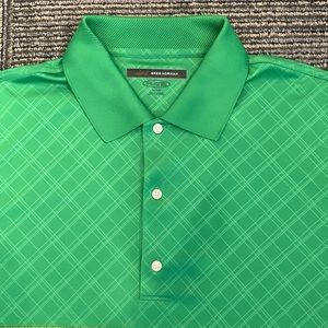 Greg Norman Green Play Dry Polo Shirt, XL